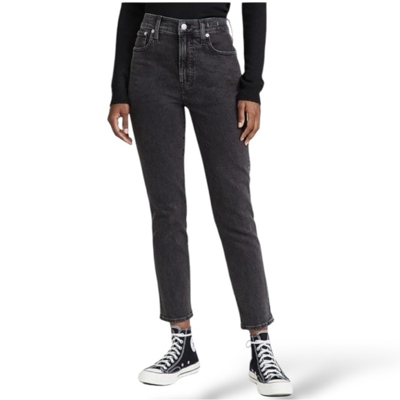 Madewell The Perfect Vintage Jeans Ankle Cropped Black Size 29P - Picture 2 of 8